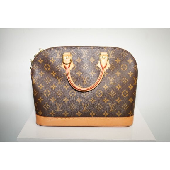 Louis Vuitton Alma PM Monogram Canvas Handbag Brown